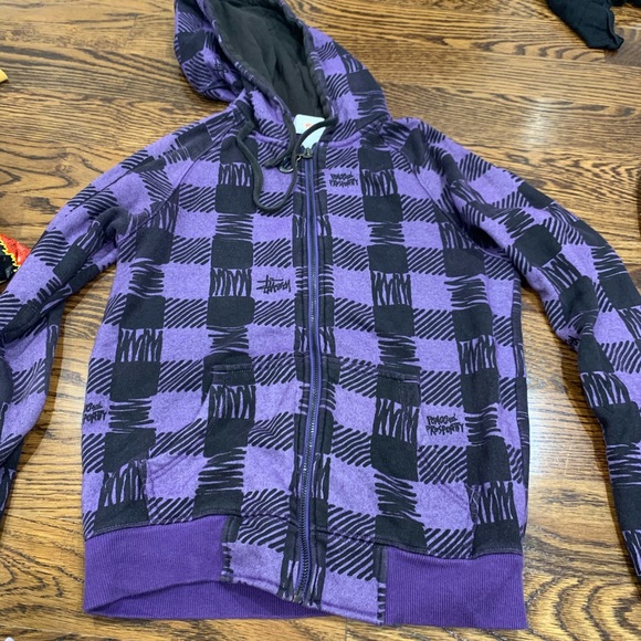Stussy purple and black jacket size Small - Picture 1 of 2